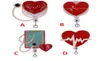 حلقات المفتاح الطبي على شكل القلب حامل المعرف القابل للسحب لممرضة اسم إكسسوارات شارة بكرة مع التمساح Clip4707045