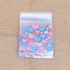 Present Wrap 50 100st Heart Clear Candy Bag Transparent Plastic Cookie Opp för Wedding Birthday Party Deco Diy Packaging Pouch 221108