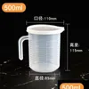 Measuring Tools Measuring Tools Thickened Pp Plastic Double Sided Graduated Cup Household Kitchen Milk Tea Making Transparent Cups W Dhbnn