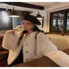 여성 모피 2022 겨울 두꺼운 따뜻한 자켓 코트 여성 캐주얼 패션 가짜 오버 코트 푹신한 아늑한 느슨한 겉옷 고품질 D17