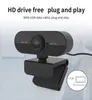 كاميرا ويب 1080P Full HD كاميرا ويب مع ميكروفون USB Plug Web Cam للكمبيوتر الشخصي والكمبيوتر المحمول Mac Laptop سطح المكتب YouTube Skype Mini Camera