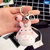 Keychains mode sleutelhangers schattig kawaii kitten kat sleutelhanger ring anime totoro keychain creatieve trinket charme vrouwen meisje kinderen sleutelen T220909