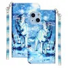 Phone Cases For Iphone 15 14 13 12 Xr Xs X Mini Pro Max 8 7 Plus 3D Painting Patterns Wallet Leather Case