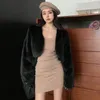 Women's Fur Korean Fashion Girls Cardigan Short Cut Loose Long Sleeves Winter Warm Sell Faux Coat