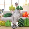 Pillow High Quanlity 3D Simulation Plant Leaves Plush Soft Home Green Decoration Stuffed Slepping Pillows Or Office Nap