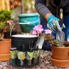 Borse portaoggetti Secchio da giardino Organizzatore di attrezziBorsa da giardino Tote resistente con manico Porta kit da giardinaggio