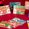 Tarjeta de felicitación de Navidad para niños Mini Bendición de Navidad Tarjetas de felicitación Sobre Año Nuevo Tarjeta de regalo de postal