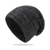 Berets damesheren gebreide plaid pullover dop fleece verdikte winddichte warme oorbeschermers