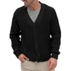 Pulls pour hommes à la mode hommes pull veste européen américain hiver manteau simple boutonnage Slim Fit tricot Cardigan Streetwear