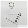 Party Gunst 2022 Sublimatie Blanco Keychain Party Gunst MDF HOUTEN Key Pendant Thermische overdracht Dubbleed Ring Diy Gift Drop deliv Dhynm