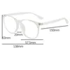 Lunettes de soleil Frames Vintage Round Femmes Lunes Cadre Optical Transparent Computer Anti Blue Light Optical Eyeglass Clear Spectacle Frames 2021 T2201114