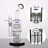 11,4 tum TORO Glass Bongs Double Arm Tree Inline Perc Glass Bubbler Robust solid vattenpipa vattenpipa oljeriggar med 18 mm skarv