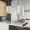 Kolye lambaları Modern Basit Paslanmaz Çelik Led Avize Aydınlatma Klasik Bar Restoran El Dekorasyon Asma Lamba Işık Armatürleri