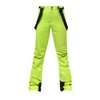 Skiing Pants Smooth Surface Practical Girl Snow Ski Warm Keeping Polyester Protective For