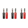 Beleuchtungszubehör 1/2 / 5Pair Schwarz Rot 4mm Bananenstecker Audio-Lautsprecher-Draht-Anschluss Männliche Schraube Kabeladapter für Multimeter-Sonde