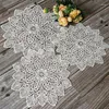 Table Mats Exquisite Round Hand Crochet Cotton Placemat For Dining Kitchen Restaurant Balcony Coffee Mat Christmas Decoration