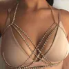 Hurtownia Kobiety seksowny diamentowy łańcuch piersi na nocną modę Crystal dziewczyny plażowe łańcuchy stęgień atrakcyjne łańcuchy ciała talii