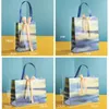 Presentförpackning 6st Bright Starry Bag Diy Handmased Paper Birthday Party Bouquet Tote Decoration Accessories