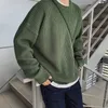 남성 스웨어 한국 패션 가을 단색 울 슬림 핏 거리 착용 옷 니트 스웨터 풀버 221115