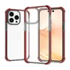 Telefoonhoesjes Transparant tweekleurig acryl TPU TPE Vierhoekige antivalbescherming Heldere achterkant voor Apple iPhone 14 Plus8690025