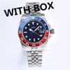 Watches Automatic Mechanical Watch 41mm Black Ceramic Bezel White Gold Dial Super Luminous Sapphire Water Resistant Watch Safety Buckle Steel Strap watche
