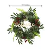 Декоративные цветы коробочка венки 18 -дюймовый дверь Добро пожаловать игольку рождественские подвесные украшения
