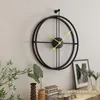 Wanduhren Kreativität Europäische Uhr Goldener Zeiger Luxus modernes Design Metallmaterial Reloj de Pared Home Decor