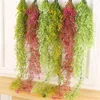 장식용 꽃 110cm 인공 식물 포도 나무 포도 나무 매달이 벽 실내 및 야외 가정 장식 꽃 등나무