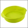 Bakvormen sile ronde voedselkwaliteit non stick cake bakeware 3D mal bakgereedschap brood broodbladen verjaardagsdessert pan gereedschap 220601 dr dhafe