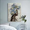 Dipinti Arte africana Donna Pittura Stampe su tela Beauty Girl Scandinavo Poster Immagine da parete per soggiorno Decorazione cavallo 221021