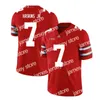 American College Football Wear 7 Dwayne Haskins Jr Ohio State Buckeyes 97 Nick Bosa Jersey Mens Red White College Football Jerseys 13 Tua Tagovailoa 10 Tom Brady