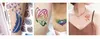 Andere Permanent Make-up Versorgung 108 stücke Airbrush Glitter Tattoo Schablone Album Frau Kind Zeichnung Vorlage Kleine Nette Blume Schmetterling Cartoon Henna 221109
