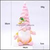 Autres fournitures de fête festive Fête des mères Cadeau nain Fleurs de printemps Gnome Pâques Anniversaire Poupée Home Festival Décor de bureau 668 S2 D Dhrpj