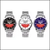 Party Favor Trump 2024 Montres-bracelets Party Favor Trumps Strap Montre Rétro Lettre Imprimé Hommes Quartz Montres Save America Again Drop Dhpql