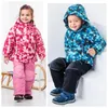 Ensembles de vêtements Garçons et filles Automne Hiver Vestes Enfants Pour Costumes d'extérieur Imperméable Coupe-vent Plus Velours