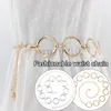 Paski 1PCS Metal Talist Chain Kobiety Golden Sliver Square Round Decor Decor Dress Dress Akcesoria