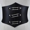 Cintos pretos Sexy sexy espartilho feminino lamies pu de couro largo corset espartilho slim fit cintury vestido jeans belts para feminino de designer t2221012