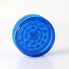 new plastic herb grinders smoking accessories 60mm 3 parts metal herbal grinders for bong dab oil rig