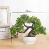 Kwiaty dekoracyjne sztuczne rośliny małe bonsai drzewo roślina sztuczna kwiat ozdoby doniczkowe stół dekoracja ślubna ogródek na zewnątrz dom