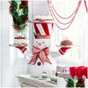 Decorazioni natalizie Decorazioni natalizie Snack Stand 2 livelli Resina Cibo Vassoio da portata Porta cupcake Ciotola Decorazione da tavolo Ornamento Dh7Ge