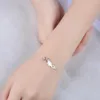 Minimalist Real Pure 925 Sterling Silver Lucky Cat Bracelet Globe Braclet Girls Wrist Band Women Hand Accessories SB008 Bangle241u8392809