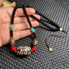 Collane con ciondolo Collana di agate Dzi tibetane naturali antiche Collana di gioielli di Buddha Agat Stone Pendulum Choker per donna Uomo Guarigione