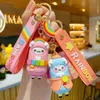 Keychains Exquisite Cute Epoxy Resin Rainbow Alpaca Pendant Doll Couple Car Keyring Cartoon Alpaca Keychain Bag Pendant Gift Jewelry T220909