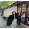 Women's Fur 2022 Winter Thicken Warm Jacket Coat Women Casual Fashion Faux Overcoat Fluffy Cozy Loose Outerwear High Quality D17