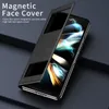 Flip Magnetic Book Cases para Oppo Find N Case Wallet Dual Window View Funda de cuero con soporte