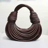 BottegVenetas Handbag Jodies Woven Double Knot Bags Sheepskin Hand Twisted Ramen Venet Jodie Noodle Woven Underarm U7w1QJ3G