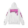 Men's Hoodies Sweatshirts Mens Off White Style Fashion Sweater Painted Arrow Crow Stripe Hoodie and Womens T-shirts Offs Black 866