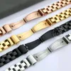 Uhrenarmbänder für Garmin Lily Fashion Edelstahl Sportarmband Smart Accessories Strap 14mm Damenarmband Roségold Schwarz