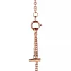 Designer Bracelet 18K Rose Gold T -serie Dameshandketen Geometrisch prachtige geschenken Luxe sieraden7355017