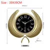 Настенные часы American Light Luxury Clock Home Home Restaurant Restaurant Fashion Creative Personality Art